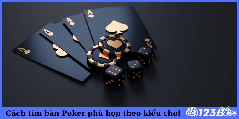 Cách tìm bàn Poker phù hợp theo kiểu chơi