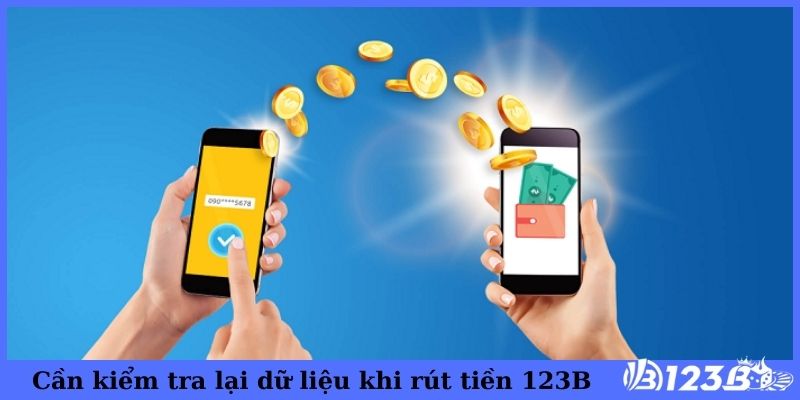 Cần kiểm tra lại dữ liệu khi rút tiền 123B