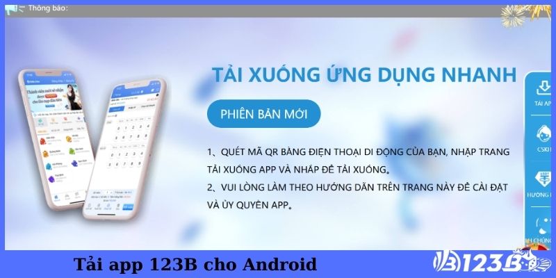 Tải app 123B cho Android